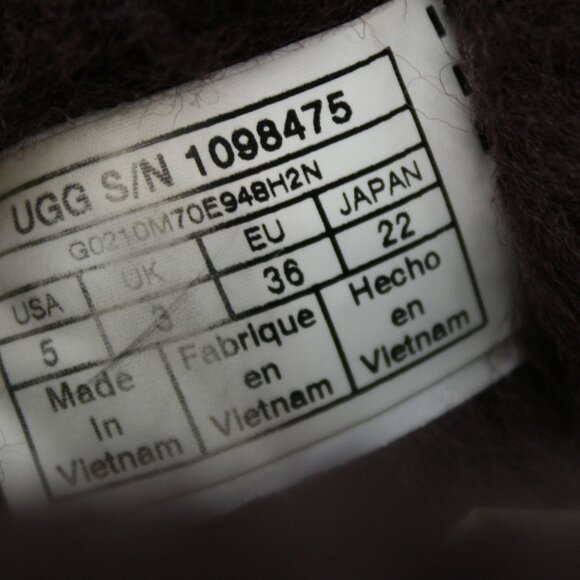 UGG Australia Ladies 5 Port Wine Classic Mini Stargirl Bow Ankle Boots - 1098475 - Picture 8 of 12